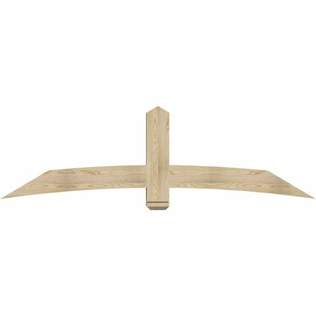 Ekena Millwork Bellingham Rough Sawn Timber Gable Bracket, Douglas Fir, 84"W x 24"H x 6"D x 6"F, 7/12 Pitch GBW084X24X0606BEL00RDF